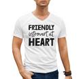 Friendly Introvert At Heart Men's V-Neck T-Shirt