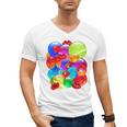 Frutiger Aero Aesthetic Tech Orb Pattern Heart Cherry Lips Raglan Baseball Tee Men's V-Neck T-Shirt Frutiger Aero Aesthetic Tech Orb Pattern Heart Cherry Lips Raglan Baseball Tee Men's V-Neck T-Shirt