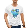 Frutiger Aero Metro Abstract Maximalism 2000s Nostalgia Premium Tri-Blend Men's V-Neck T-Shirt