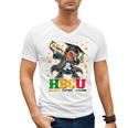Future HBCU Grad Dabbing Kid Graduation For Boys Kids Men's V-Neck T-Shirt