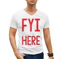 Fyi Introvert Here Raglan Baseball Tee Men's V-Neck T-Shirt