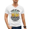 Garage Drinker Dad Vintage Beer This Is My Garage Drinking Men's V-Neck T-Shirt