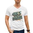 Gen X Lots Of Memories No Evidence Nostalgia Throwback Quote Men's V-Neck T-Shirt