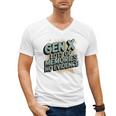 Gen X Lots Of Memories No Evidence Nostalgia Throwback Quote Premium Tri-Blend Men's V-Neck T-Shirt