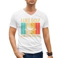 I Like Golf And Maybe 3 People Introvert Raglan Baseball Tee Men's V-Neck T-Shirt I Like Golf And Maybe 3 People Introvert Raglan Baseball Tee Men's V-Neck T-Shirt