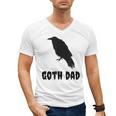 Goth Dad Gothic Bird Crow Emo Father's Day Men's V-Neck T-Shirt