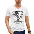 I Graduated Graduate Class 2025 Cat Graduation Men's V-Neck T-Shirt