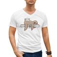 Graduation 2022 PhD Sloth Bachelor Master School Doctor Men's V-Neck T-Shirt