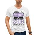 Graduation Shirt For Mom Of Twins Proud Mom Twins Tee Men's V-Neck T-Shirt