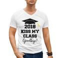 GraduationShirt Kiss My Class 2018 Goodbye Men's V-Neck T-Shirt
