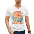 Groovy Brother 70s Aesthetic Nostalgia 1970's Retro Brother Men's V-Neck T-Shirt