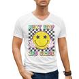 Groovy Next Stop 2nd Grade 1st Grade Graduation 2025 Men's V-Neck T-Shirt