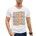 Groovy Senior Graduation Cute Groovy Senior Class Of 2024 Men's V-Neck T-Shirt