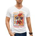 Guess What Chicken Butt DadSiblingsFriends Humor Small Men's V-Neck T-Shirt