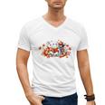 Halloween Book Lover Ghost Witch Books & Pumpkins Men's V-Neck T-Shirt Halloween Book Lover Ghost Witch Books & Pumpkins Men's V-Neck T-Shirt