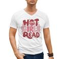 Hot Girls Read Book Lover Feminist Reader Premium Tri-Blend Men's V-Neck T-Shirt