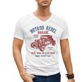 Hotrod Rebel Automotive Nostalgia Old Car Distressed Men's V-Neck T-Shirt