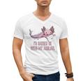 Id Rather Be With My Axolotl Salamander Introvert Men's V-Neck T-Shirt Id Rather Be With My Axolotl Salamander Introvert Men's V-Neck T-Shirt