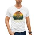 Id Rather Be Playing With My Disc Introvert Disc Golf Raglan Baseball Tee Men's V-Neck T-Shirt