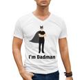 I'm Dadman Superhero Dad Father's Day Men's V-Neck T-Shirt