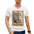 Introvert Homebody Awkward Skeleton The Homebody Tarot Card Men's V-Neck T-Shirt Introvert Homebody Awkward Skeleton The Homebody Tarot Card Men's V-Neck T-Shirt