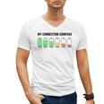 Introvert Low Battery My Connection Compass Men's V-Neck T-Shirt