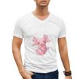 Introverted But Willing To Discuss Axolotl Salamander Raglan Baseball Tee Men's V-Neck T-Shirt Introverted But Willing To Discuss Axolotl Salamander Raglan Baseball Tee Men's V-Neck T-Shirt
