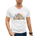 Its a Good Day To Read a Book Librarian Books Reading Floral Men's V-Neck T-Shirt