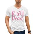 Just A Girl Who Loves To Read Book Lover Reading Books Men's V-Neck T-Shirt