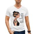 Just a Girl Who Has Tattoos And Love Books Tattooed Inked Men's V-Neck T-Shirt Just a Girl Who Has Tattoos And Love Books Tattooed Inked Men's V-Neck T-Shirt