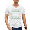I Just Want To Go Home Ugly Anti Christmas Sweater Introvert Men's V-Neck T-Shirt
