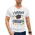Kindergarten Graduation Shirt I Survived Kindergarten Men's V-Neck T-Shirt
