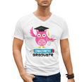 Kindergarten Graduation Tee Shirt Pink Owl T-Shir Men's V-Neck T-Shirt