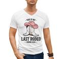 This Is My Last Rodeo Senior 2026 Cowgirl Graduation Men's V-Neck T-Shirt