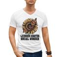 Licensed Masters Social Work Worker LMSW Graduation 2026 Men's V-Neck T-Shirt
