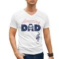 Marvel Spider-Man Father's Day Amazing Dad Retro Men's V-Neck T-Shirt