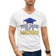 Masters Degree Proud Dad Graduation Shirt MBA Social Work Men's V-Neck T-Shirt