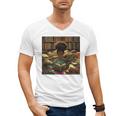 Melanin Afro Women Educated Reading Book History Girls Men's V-Neck T-Shirt