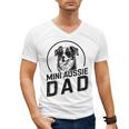 Mini Aussie Dad Dog Owner For Men Dad Christmas Men's V-Neck T-Shirt