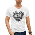 Mixed Tape Emotions Music Lover Nostalgia Quote Premium Tri-Blend Men's V-Neck T-Shirt