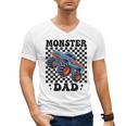 Monster Truck Dad Family Matching Monster Trucks Birthday Men's V-Neck T-Shirt