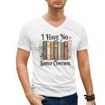 I Have No Shelf Control Flower Book Bookish Men's V-Neck T-Shirt