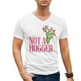 Not a Hugger Sarcastic Introvert Cactus Theme Women Men's V-Neck T-Shirt