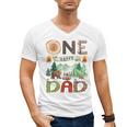 One Happy Dad Camper 1st Birthday Boy Camping Bear Men's V-Neck T-Shirt