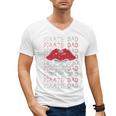 Pirate Dad Skull And Crossbones Tampa Gasparilla Captain Men's V-Neck T-Shirt Pirate Dad Skull And Crossbones Tampa Gasparilla Captain Men's V-Neck T-Shirt