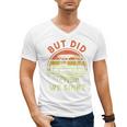 Pontoon Boat Captain But Did We Sink Dad Papa Men Men's V-Neck T-Shirt Pontoon Boat Captain But Did We Sink Dad Papa Men Men's V-Neck T-Shirt