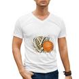 Proud Aunt Of A 2026 Senior Basketball Graduation Leopard Premium Tri-Blend Men's V-Neck T-Shirt