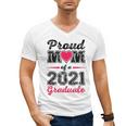 Proud Mom Of A 2021 Graduate Senior Graduation Men's V-Neck T-Shirt