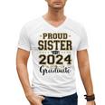 Proud Sister Of A 2024 Graduate Senior Graduation Men's V-Neck T-Shirt