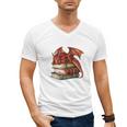 I Read Because Roasting People Is Frowned Upon Dragon Book Premium Tri-Blend Men's V-Neck T-Shirt
